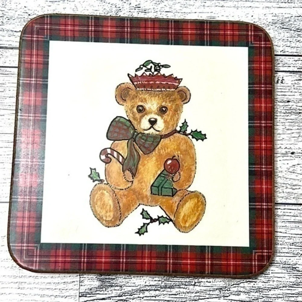 Pimpernel Tartan Christmas Coasters Set of 6